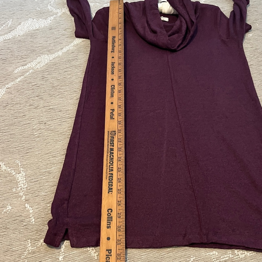 Lou & Grey Rich Burgundy Cowl Neck Dress - Picture 5 of 7